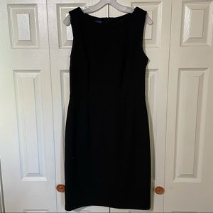 Knee length black dress